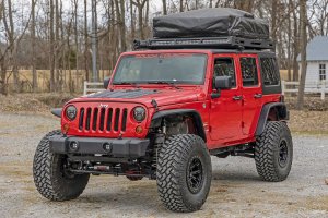 Jeep Wrangler Front Bumper Caps - Rough Country - '07-'10
